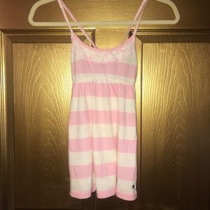 Abercrombie  Pink striped top Medium